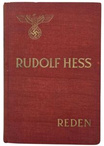 Original WW2 German Book - Rudolf Hess Reden (1940)