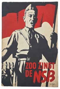 Original WW2 Dutch Collaboration NSB Brochure - Zoo zingt de …