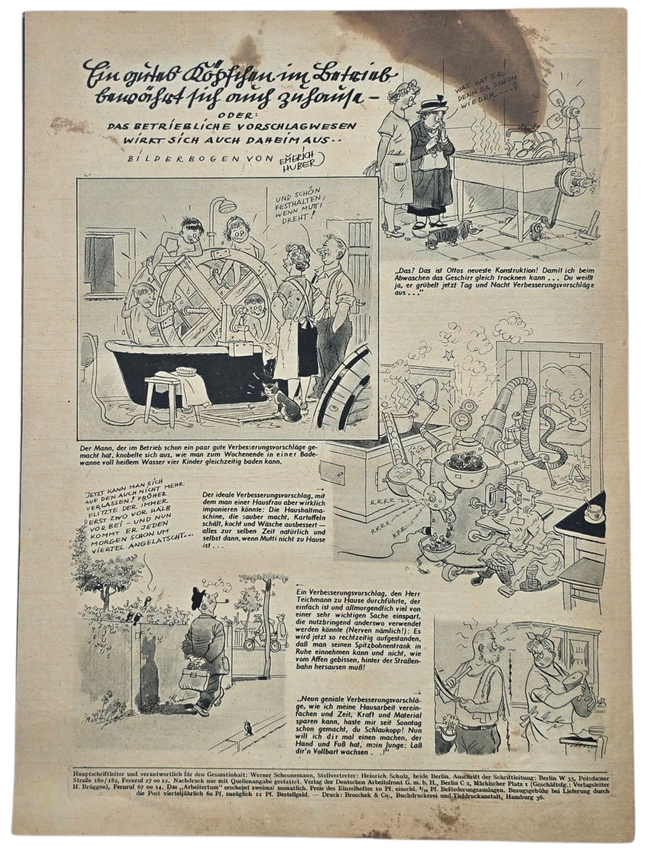 Original WW2 German Magazine - Arbeitertum, KDF Kraft Durch Freude, Tiger tank, 12th year No 12 (1943) — image 4