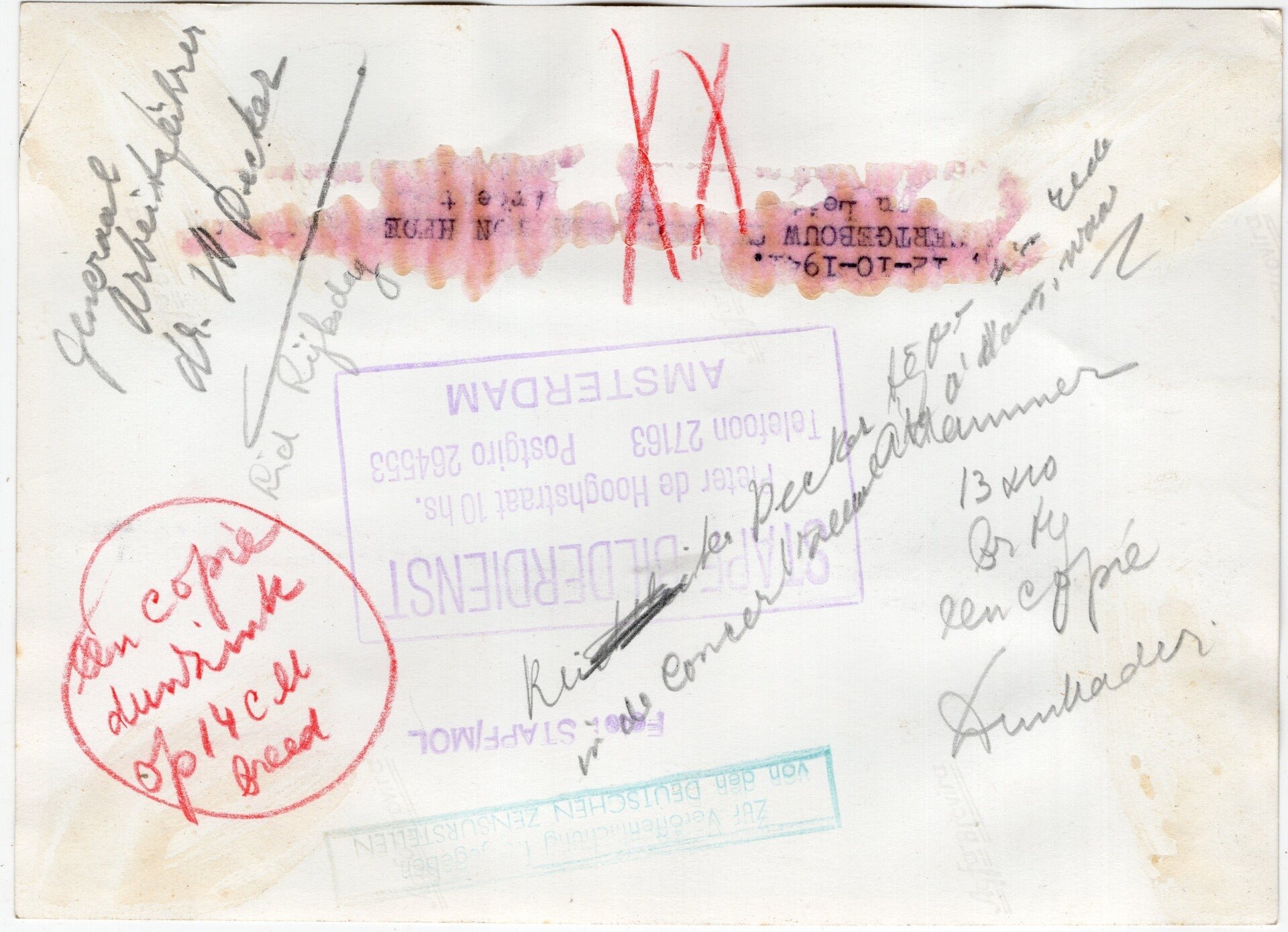 Original WW2 Dutch Collaboration NSB Press Photo - Generaalarbeidsführer Dr. W. Decker is speaking in the Concertgebouw, Amsterdam (1941) — image 2