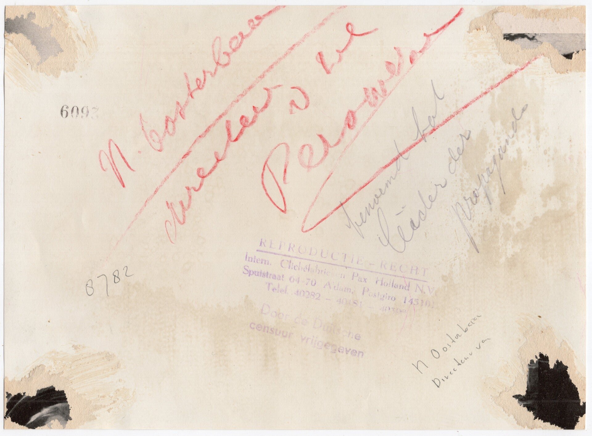 Original WW2 Dutch Collaboration NSB Press Photo - Speech of N. Oosterbaan during a Journalist meeting VNJ, Utrecht (1941) — image 2