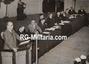 Original WW2 Dutch Collaboration NSB Press Photo - Speech of …