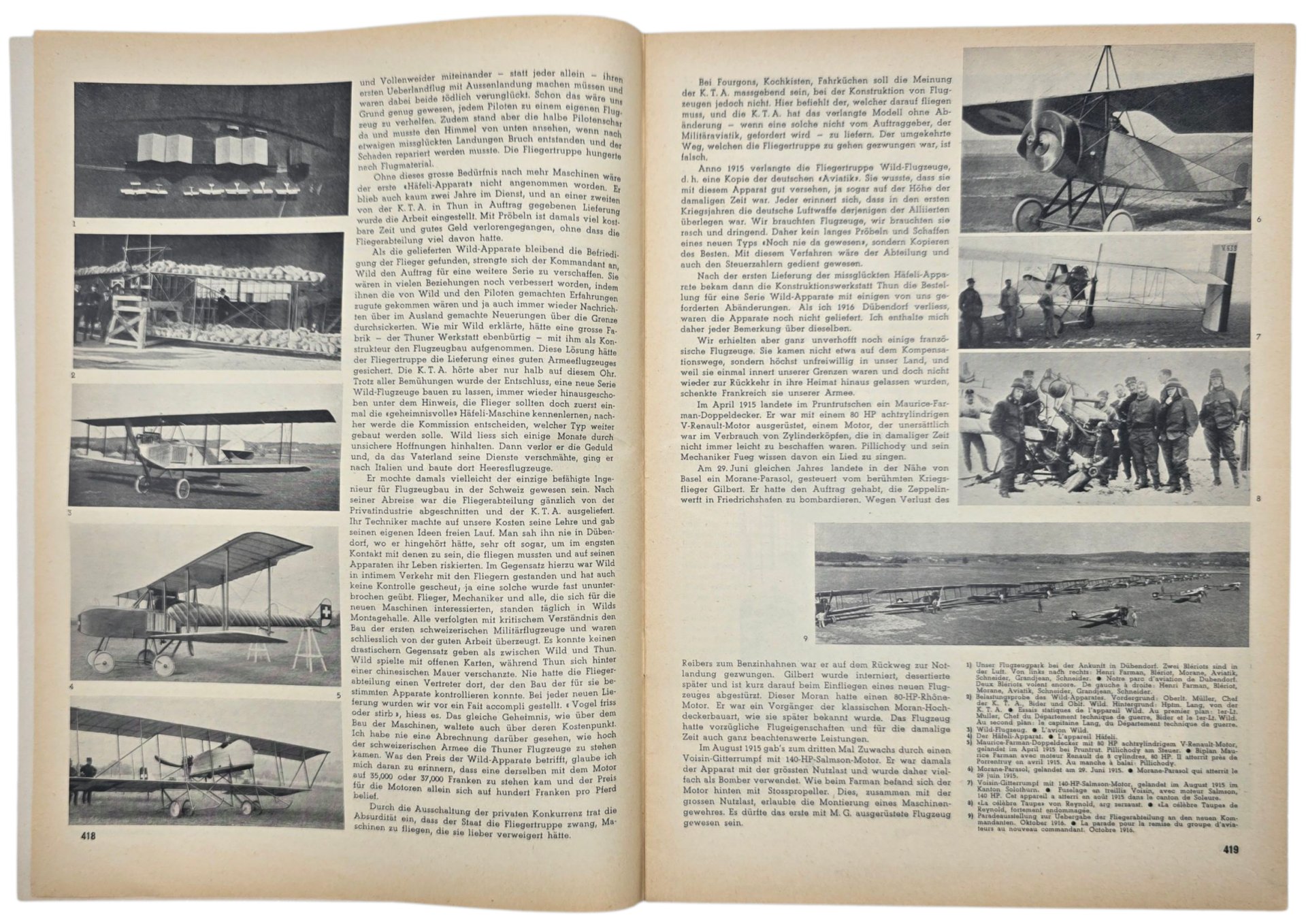 Original WW2 Swiss Magazine - Schweizer Aero-Revue Suisse, Fokker G1 Wasp cover (1939) — image 3