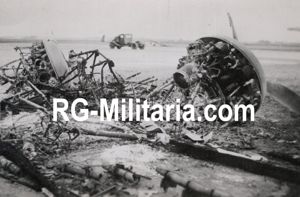 Original WW2 German Photo - Bombed Dutch LVA Fokker G1 …