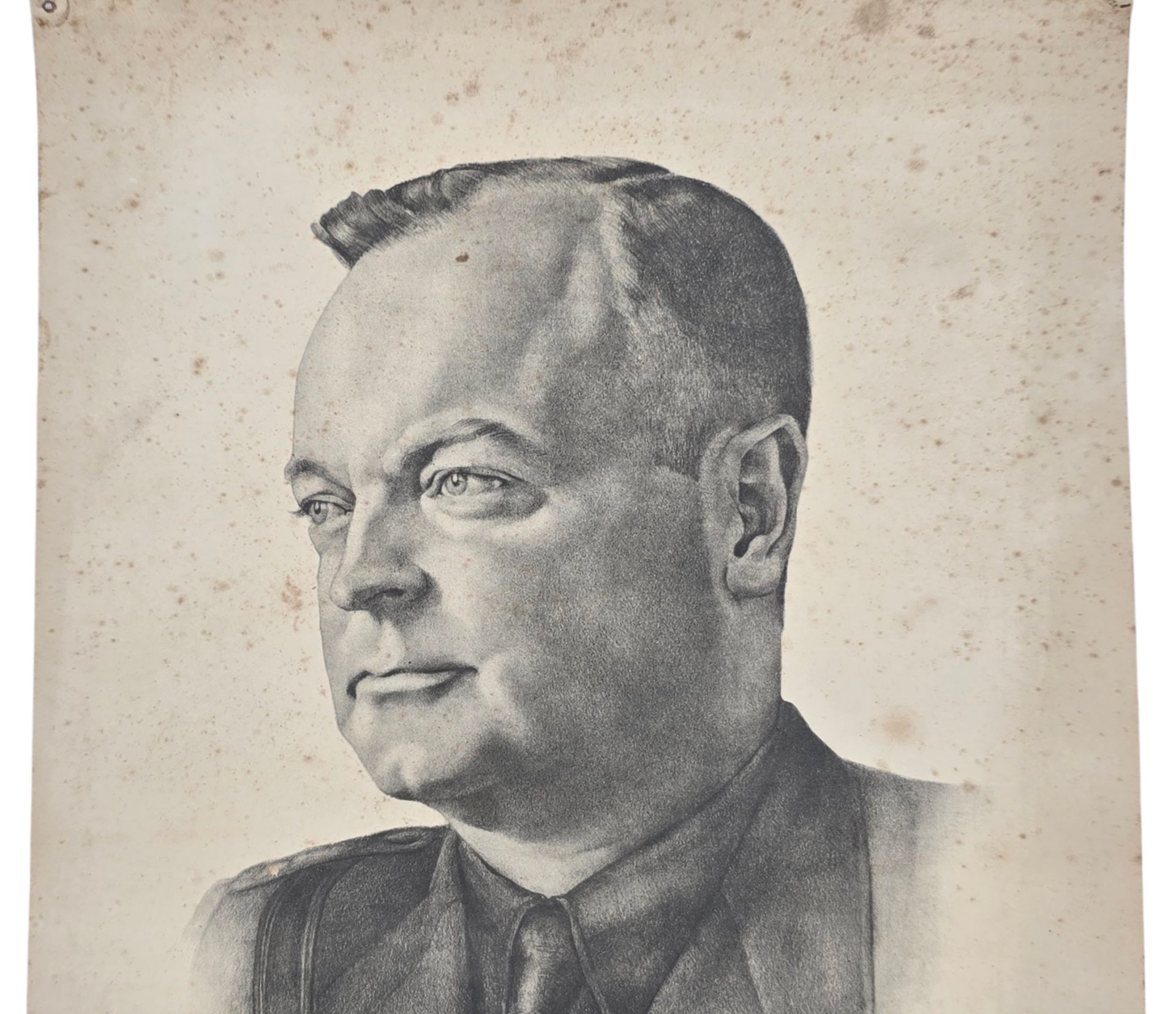 Original WW2 Dutch Collaboration NSB Document - Portrait of Anton Mussert (1940) — image 2