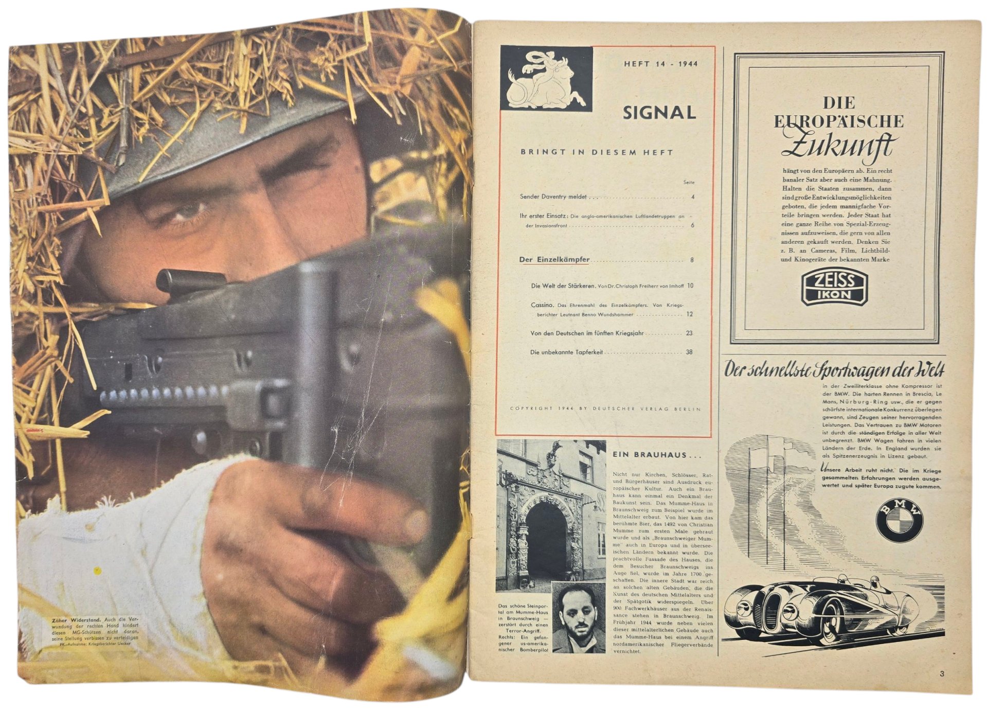 Original WW2 German Magazine - Signal No. 14. German language (1944) — image 2