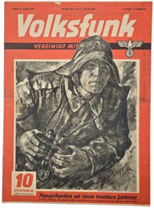 Original WW2 German Magazine - Radio magazine, Volksfunk Jahrgang 11 …