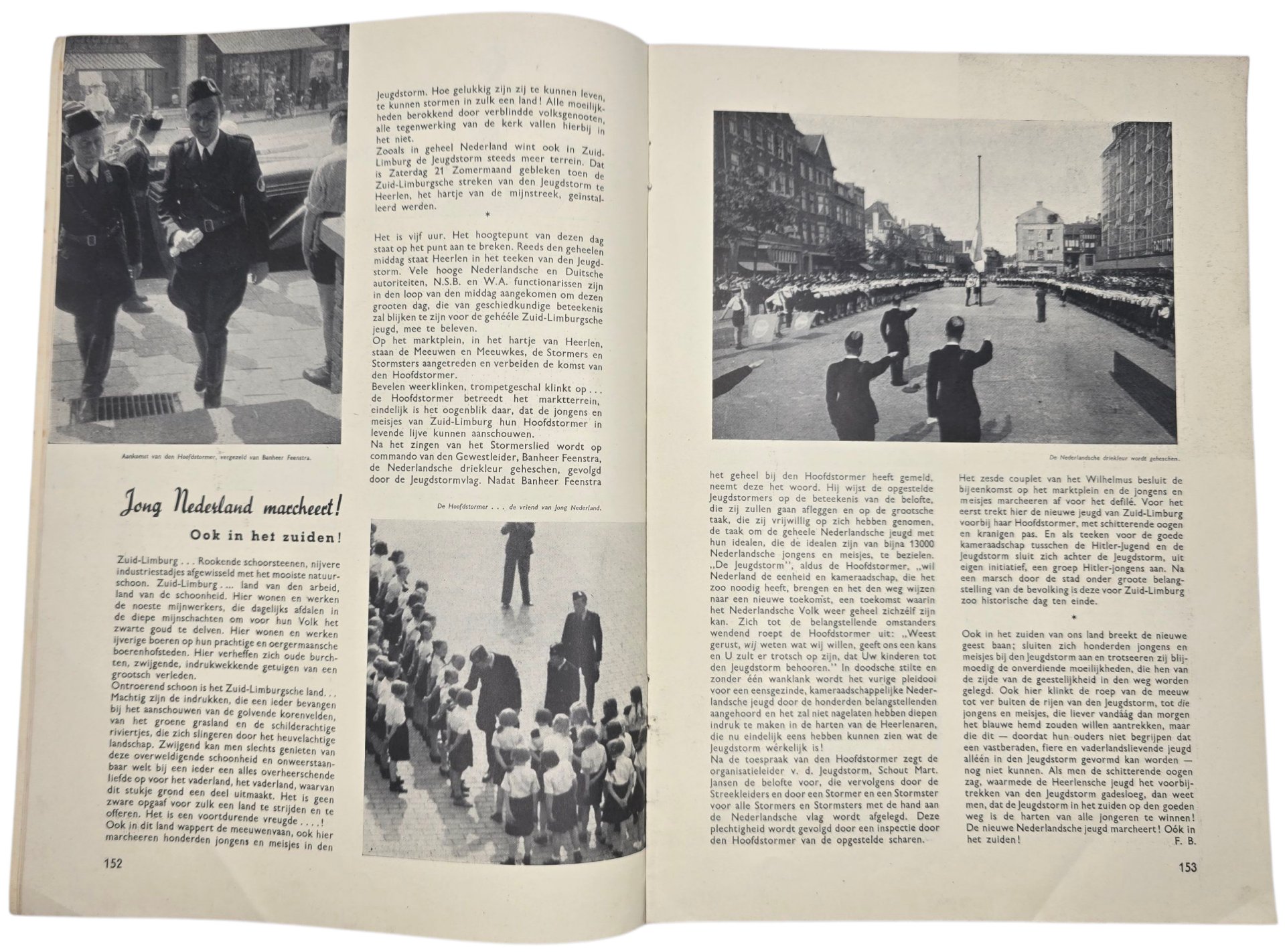 Original WW2 Dutch Collaboration NSB Magazine - NJS Jeugdstorm De Stormmeeuw, 7th year No. 7 (1941) — image 3