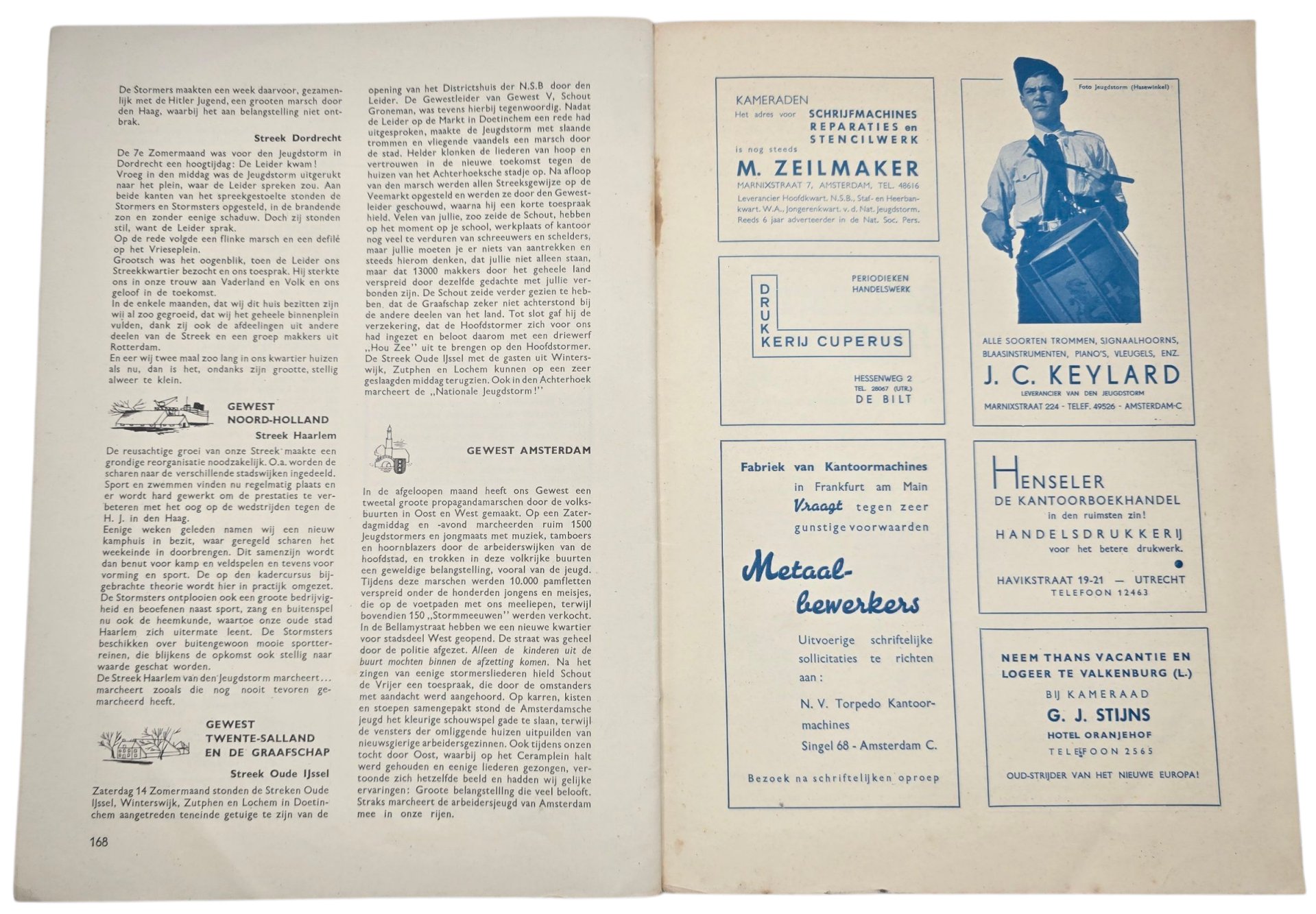 Original WW2 Dutch Collaboration NSB Magazine - NJS Jeugdstorm De Stormmeeuw, 7th year No. 7 (1941) — image 5