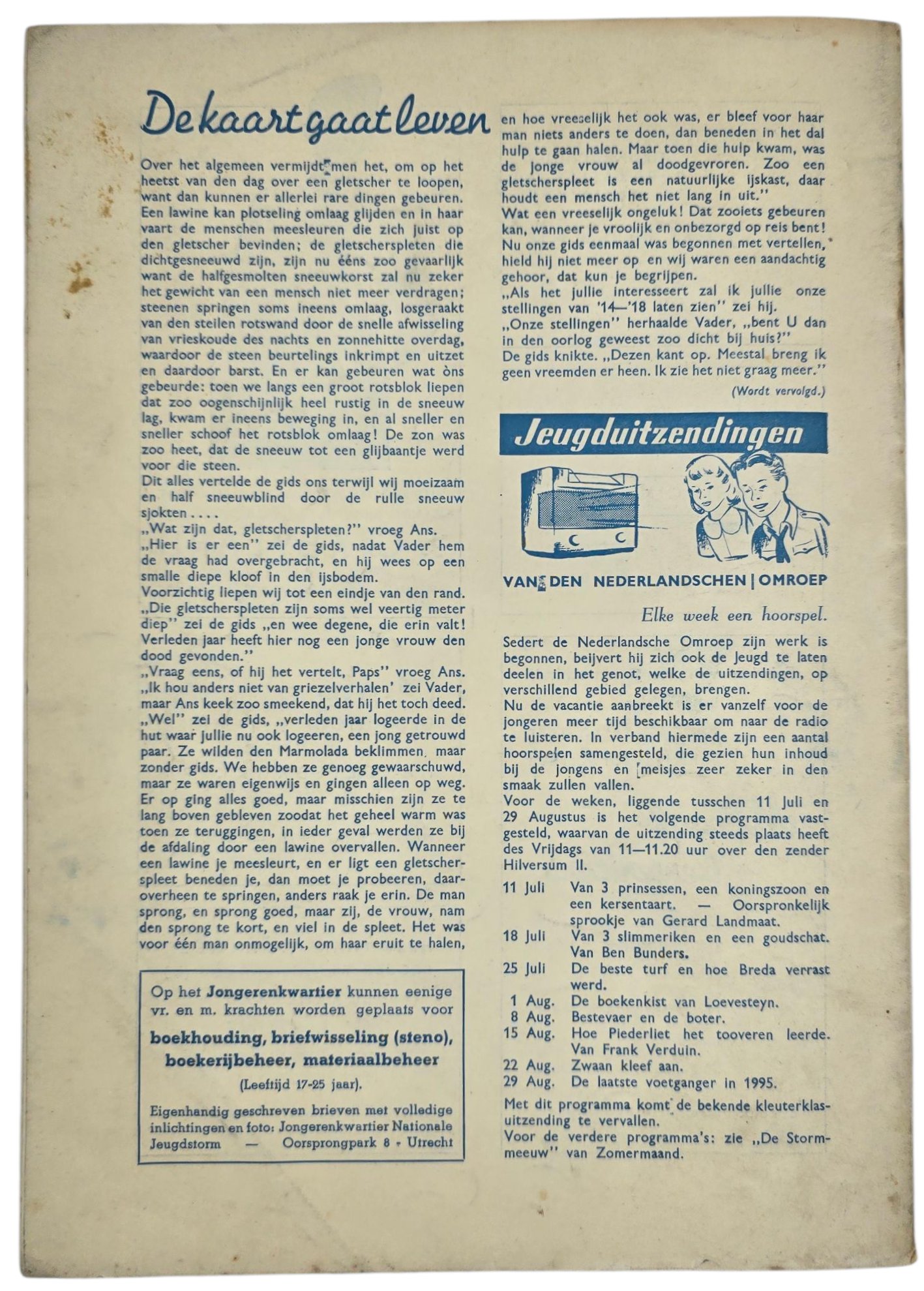 Original WW2 Dutch Collaboration NSB Magazine - NJS Jeugdstorm De Stormmeeuw, 7th year No. 7 (1941) — image 6