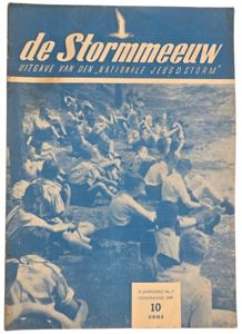 Original WW2 Dutch Collaboration NSB Magazine - NJS Jeugdstorm De …
