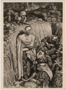 Original WW2 German Postcard - Erinnerung an Stalingrad, Franz Eichhorst