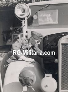 Original WW2 German Photo - Luftwaffe Fliegerhorst Bergen firebrigade Brandmeister …