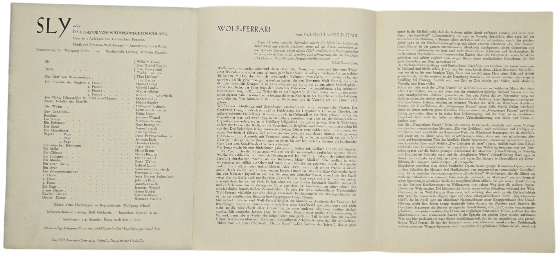 Original WW2 Dutch Collaboration Document - Deutsche Theater in den Niederlande flyer ''Sky'' — image 2