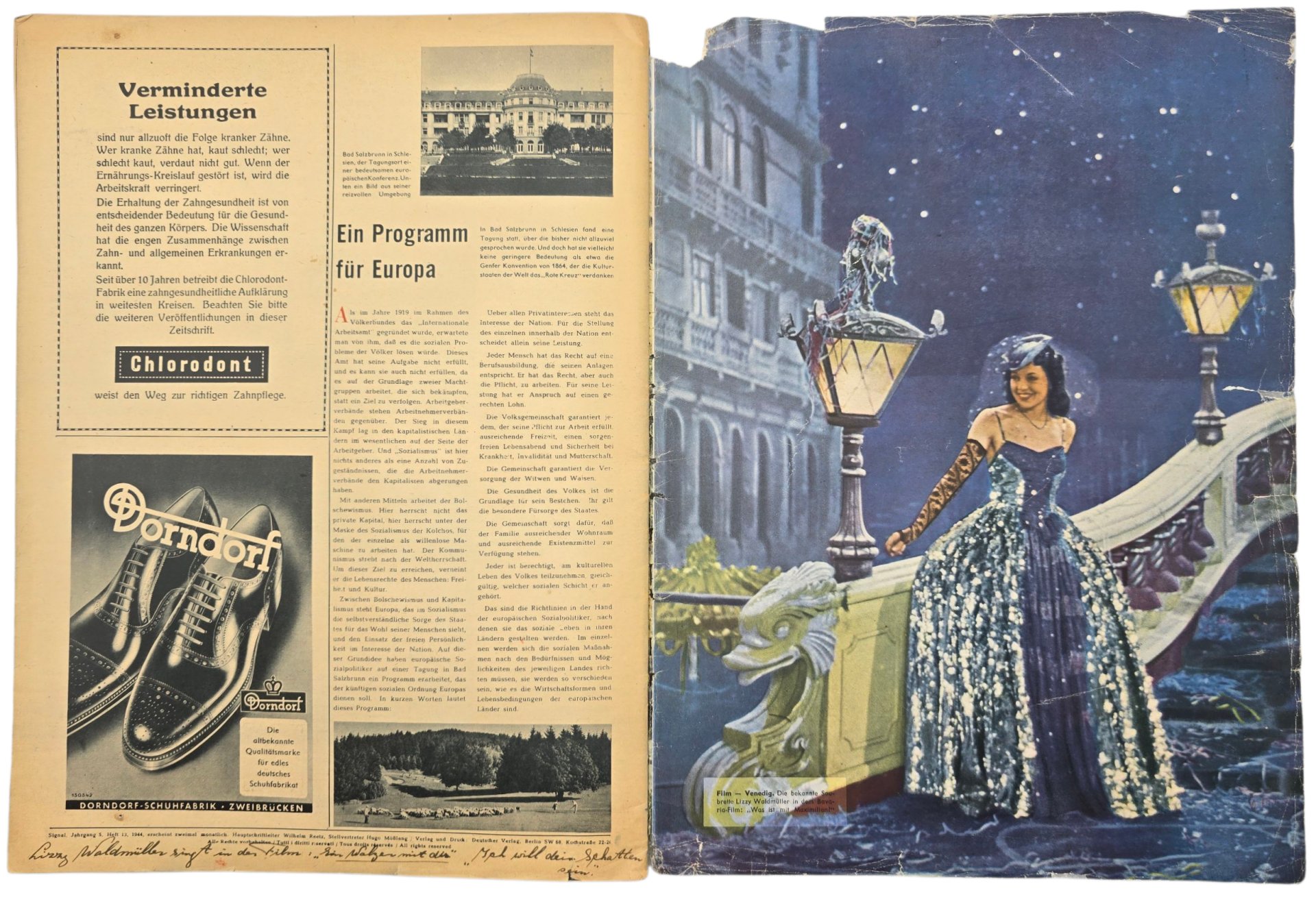 Original WW2 German Magazine - Signal No. 13. German language + Add On (1944) — image 5