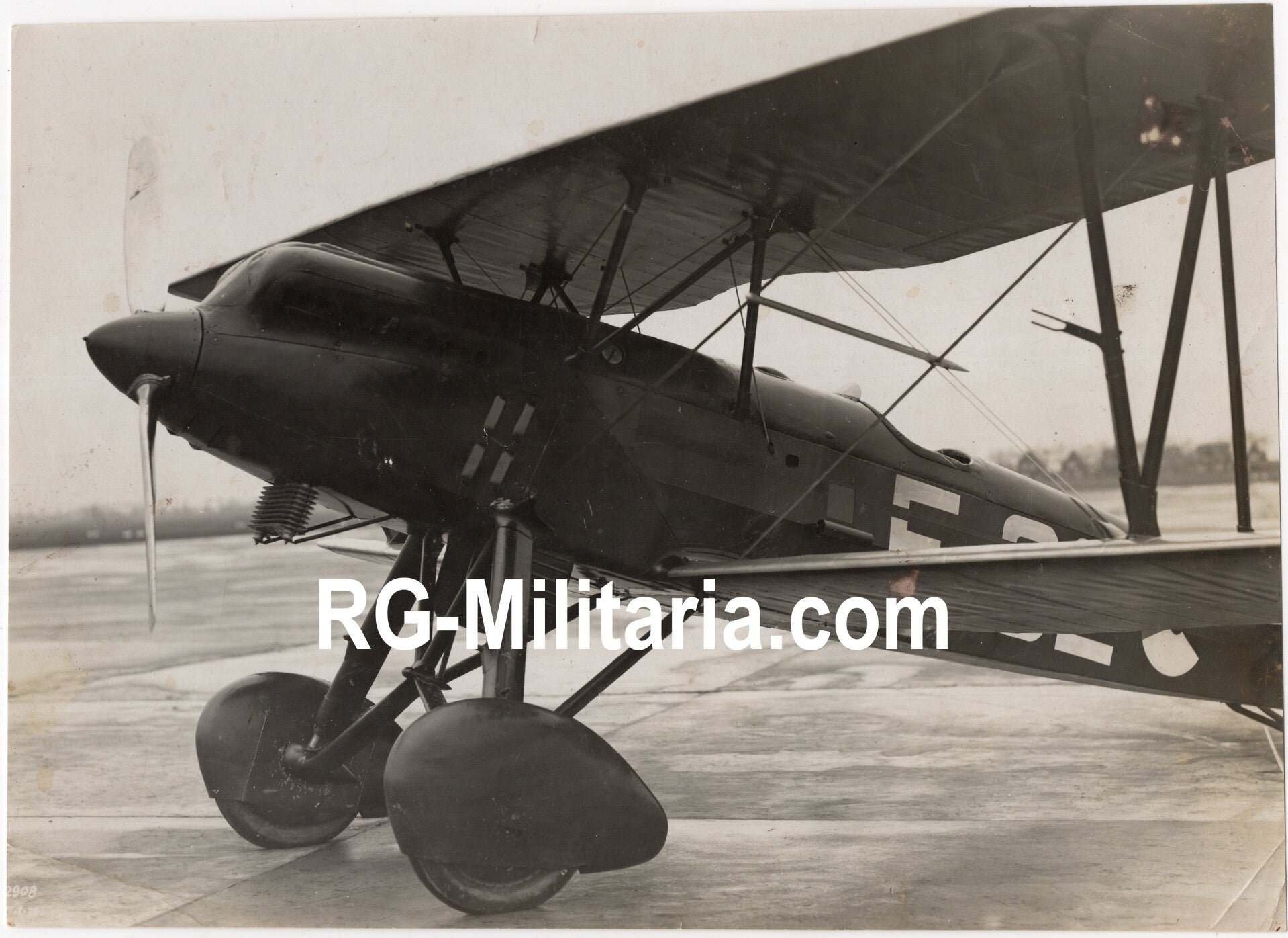 Original WW2 Dutch Photo - LVA Luchtvaartafdeeling Fokker D17 Curtis 'F-32' airplane — image 3