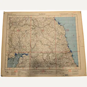 Original WW2 German Luftwaffe Map - Fliegerausgabe Great Britain England …
