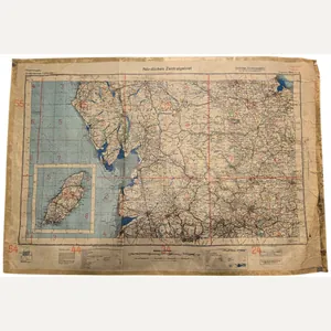 Original WW2 German Luftwaffe Map - Fliegerausgabe Great Britain England …