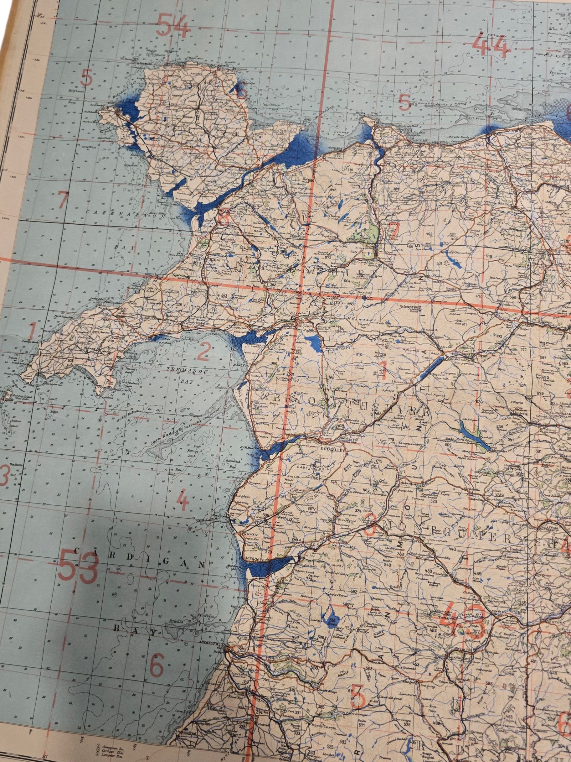 Original WW2 German Luftwaffe Map - Fliegerausgabe Great Britain England Nr. 4, Nord Wales u. Manchester (1940) — image 5
