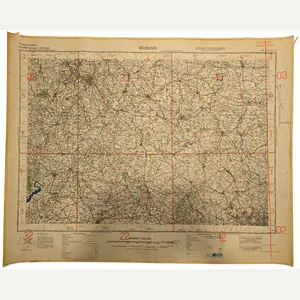 Original WW2 German Luftwaffe Map - Fliegerausgabe Great Britain England …