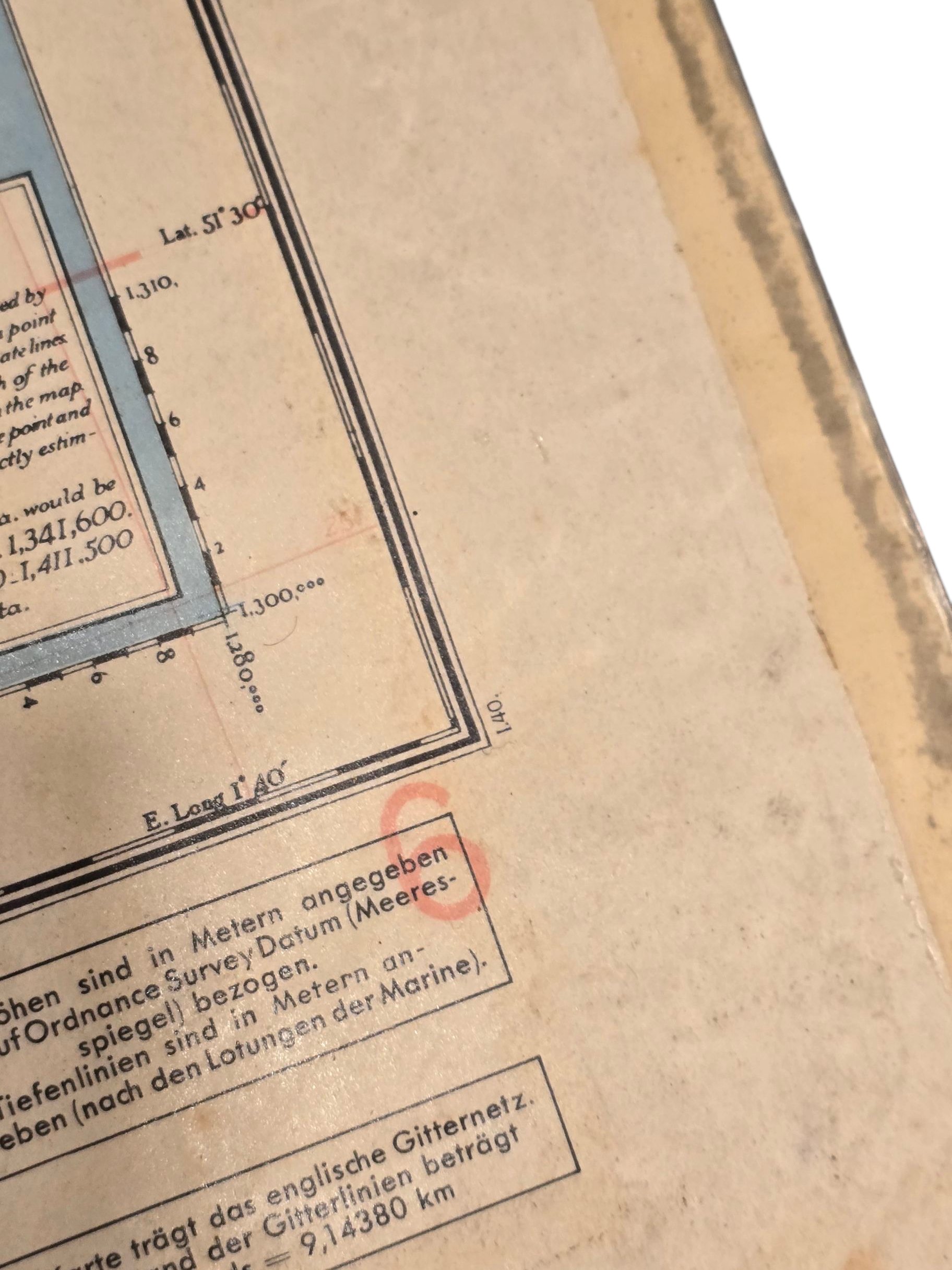 Original WW2 German Luftwaffe Map - Fliegerausgabe Great Britain England Nr. 9, Ost Anglia (1940) — image 4