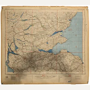 Original WW2 German Luftwaffe Map - Fliegerausgabe Schottland Nr. 3, …