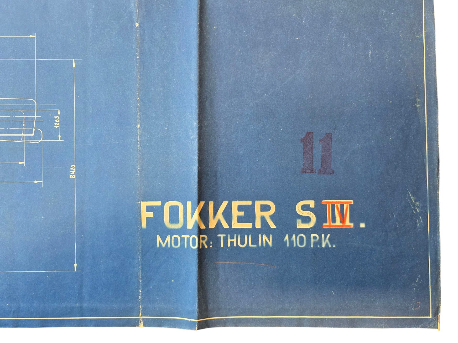 Original WW2 Dutch LVA Document - Fokker S IV airplane blueprint and contract Luchtvaartafdeeling Soesterberg (1924) — image 3
