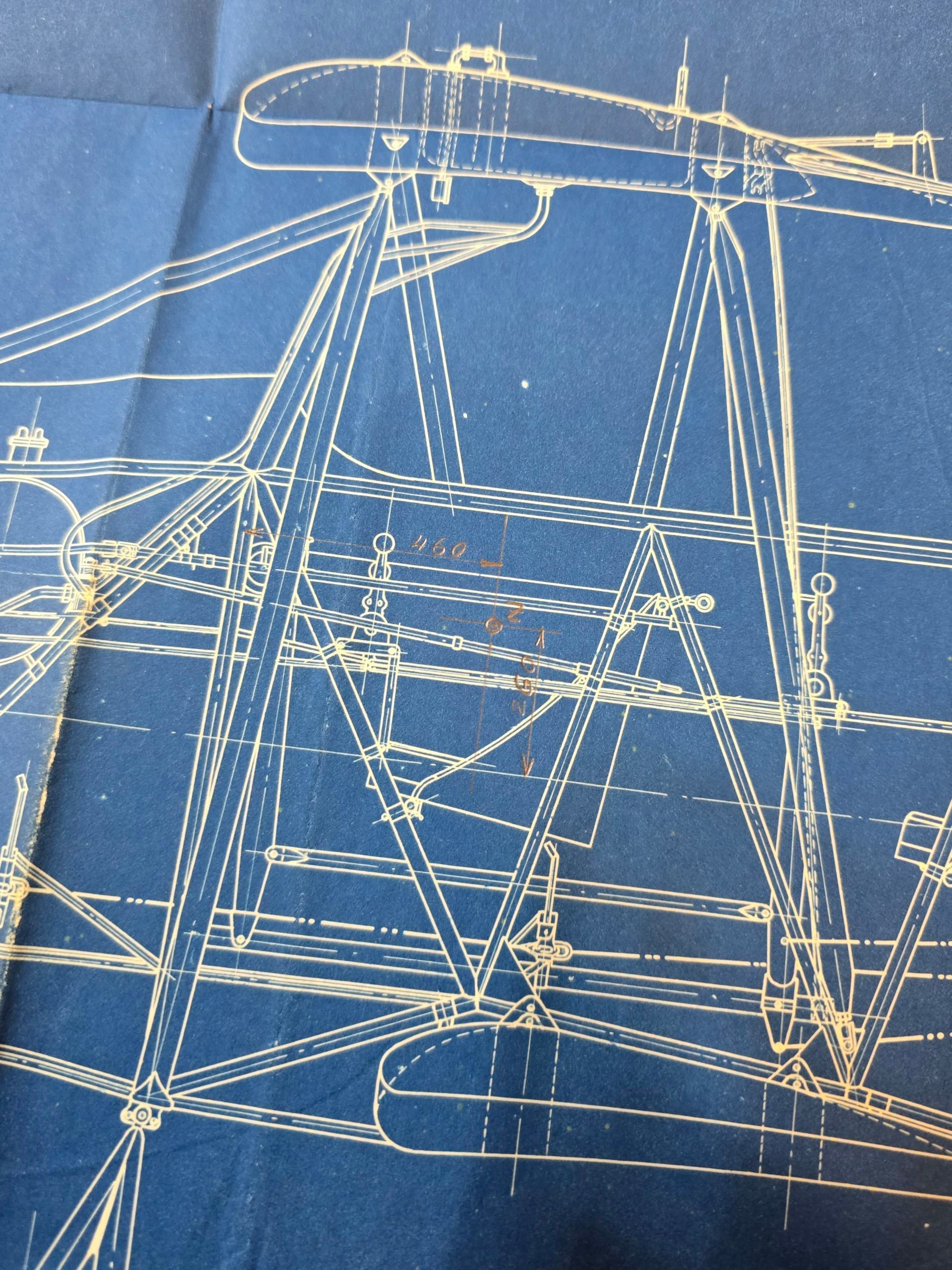 Original WW2 Dutch LVA Document - Fokker S IV airplane blueprint and contract Luchtvaartafdeeling Soesterberg (1924) — image 6