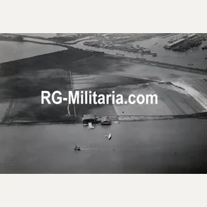 Original WW2 Dutch Photo - LVA Luchtvaartafdeeling aerial photo Schellingwoude …