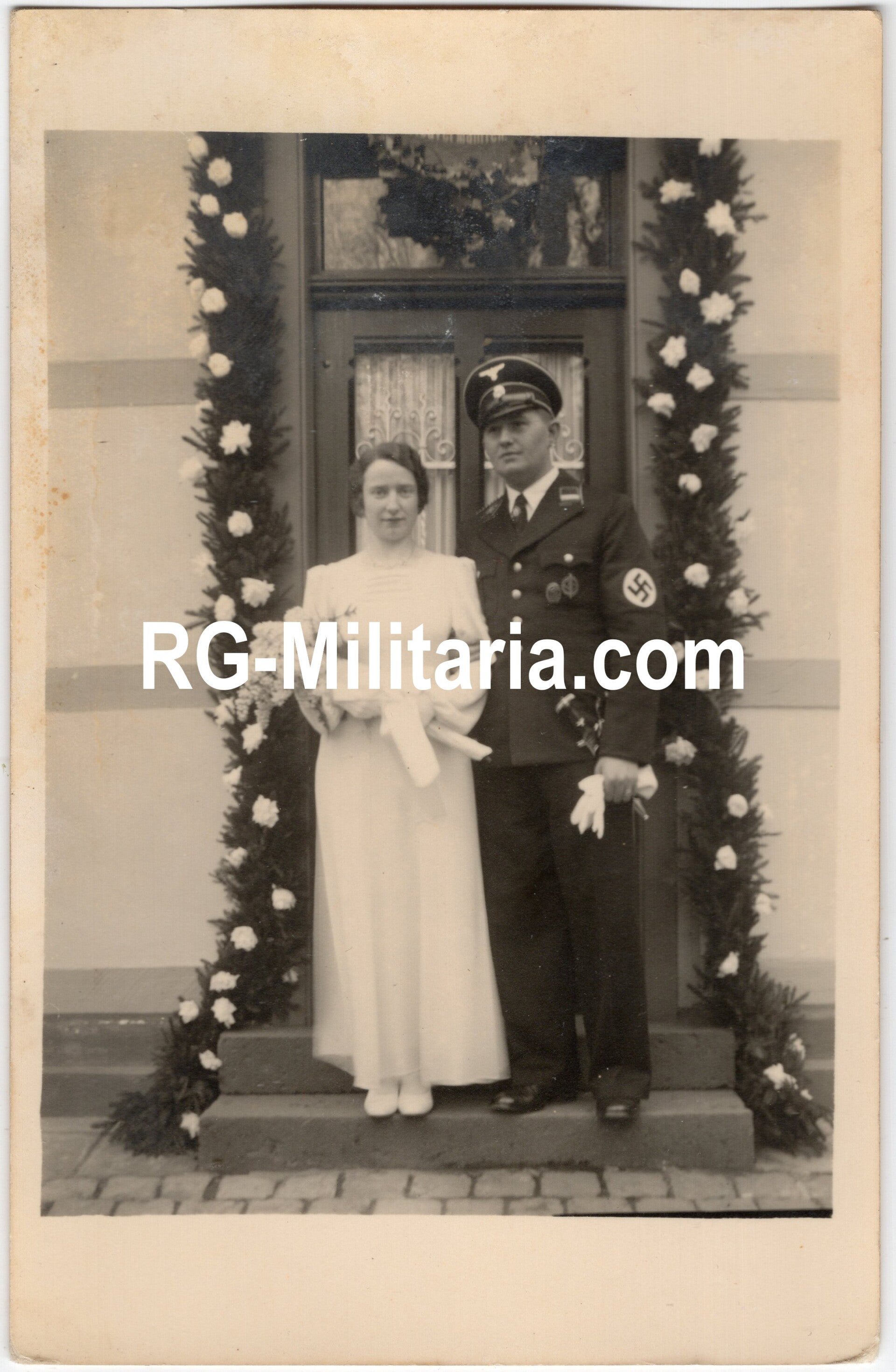 Original WW2 German Waffen SS Photo - Allgemeine SS wedding photo — image 3