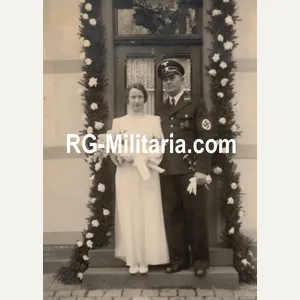 Original WW2 German Waffen SS Photo - Allgemeine SS wedding …