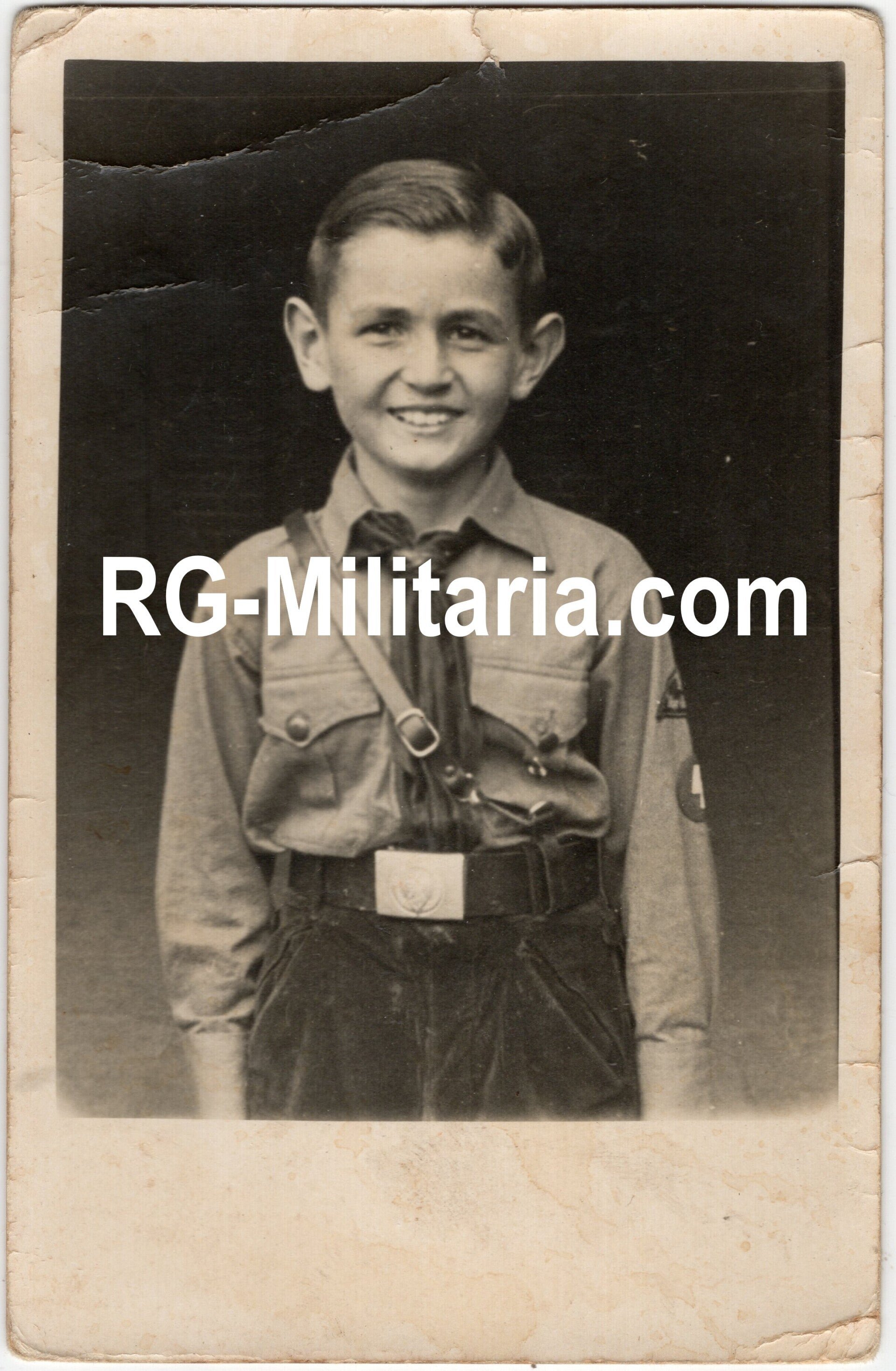 Original WW2 German Portrait Photo - HJ Hitler Jugend portrait — image 3