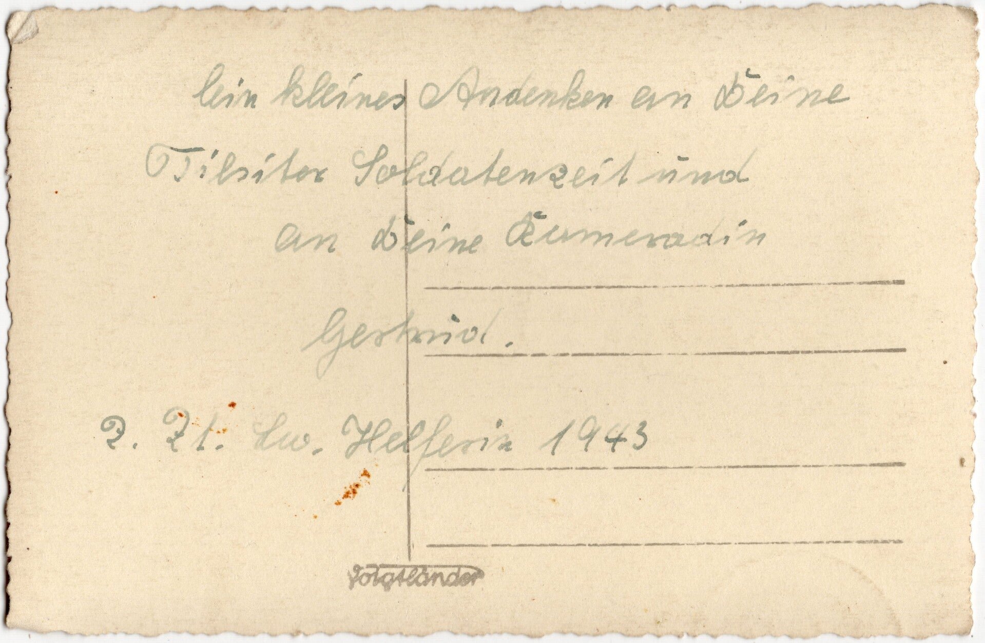 Original WW2 German Portrait Photo - Luftwaffe Funker Blitzmädel portrait (1943) — image 2