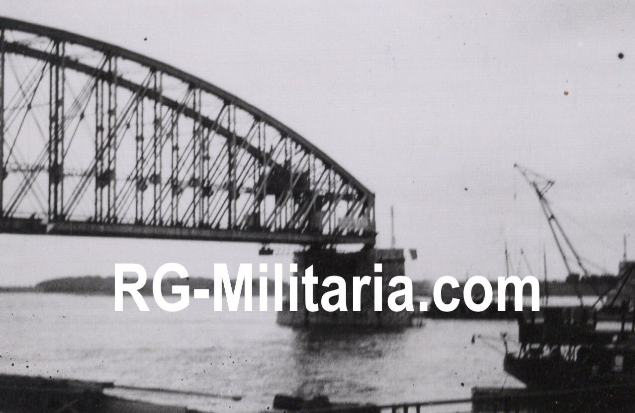 Original WW2 German Photo - Destroyed bridge in Nijmegen, Holland, May (1940) — image 3