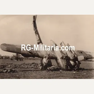 Original WW2 German Photo - Fokker G1 ''302'' airplane with …