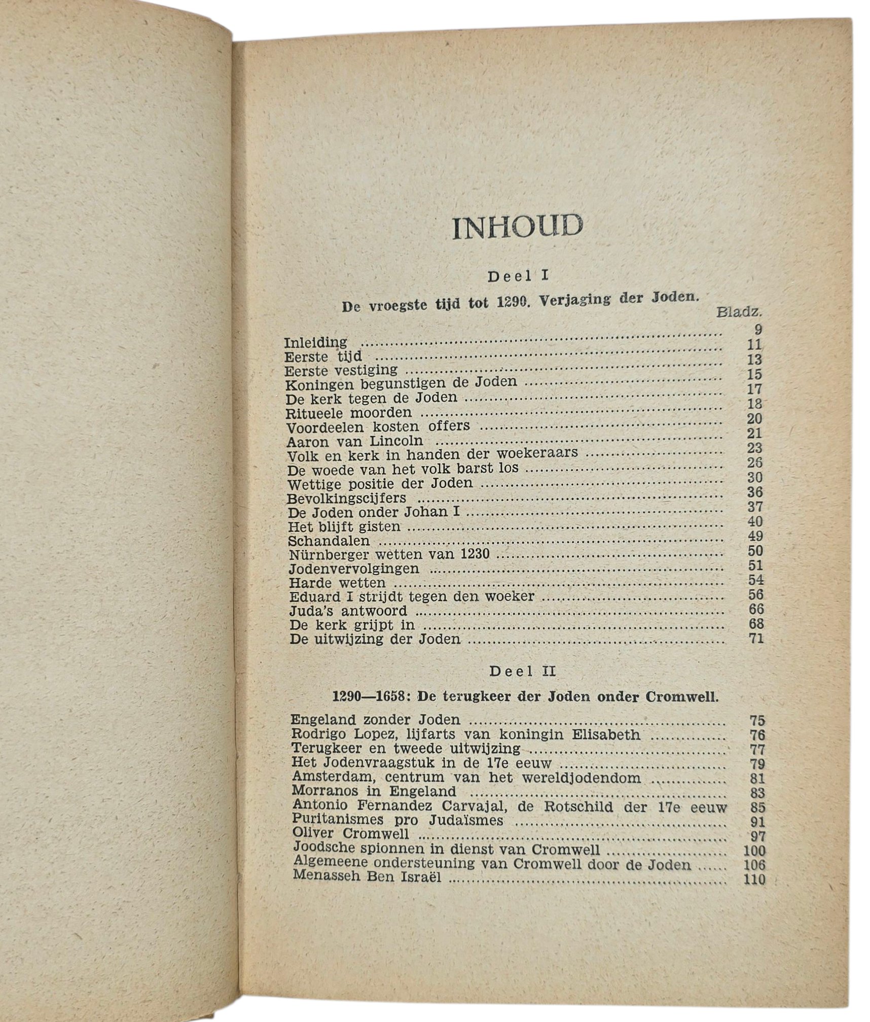 Original WW2 Dutch Antisemitic Waffen SS Book - Joden veroveren Engeland, Peter Aldag (1943) — image 4