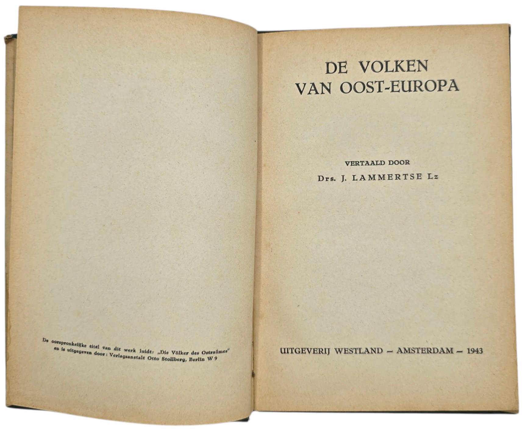 Original WW2 Dutch Collaboration NSB Book - Complete Oostlandreeks series, Lammertse (1943) — image 3