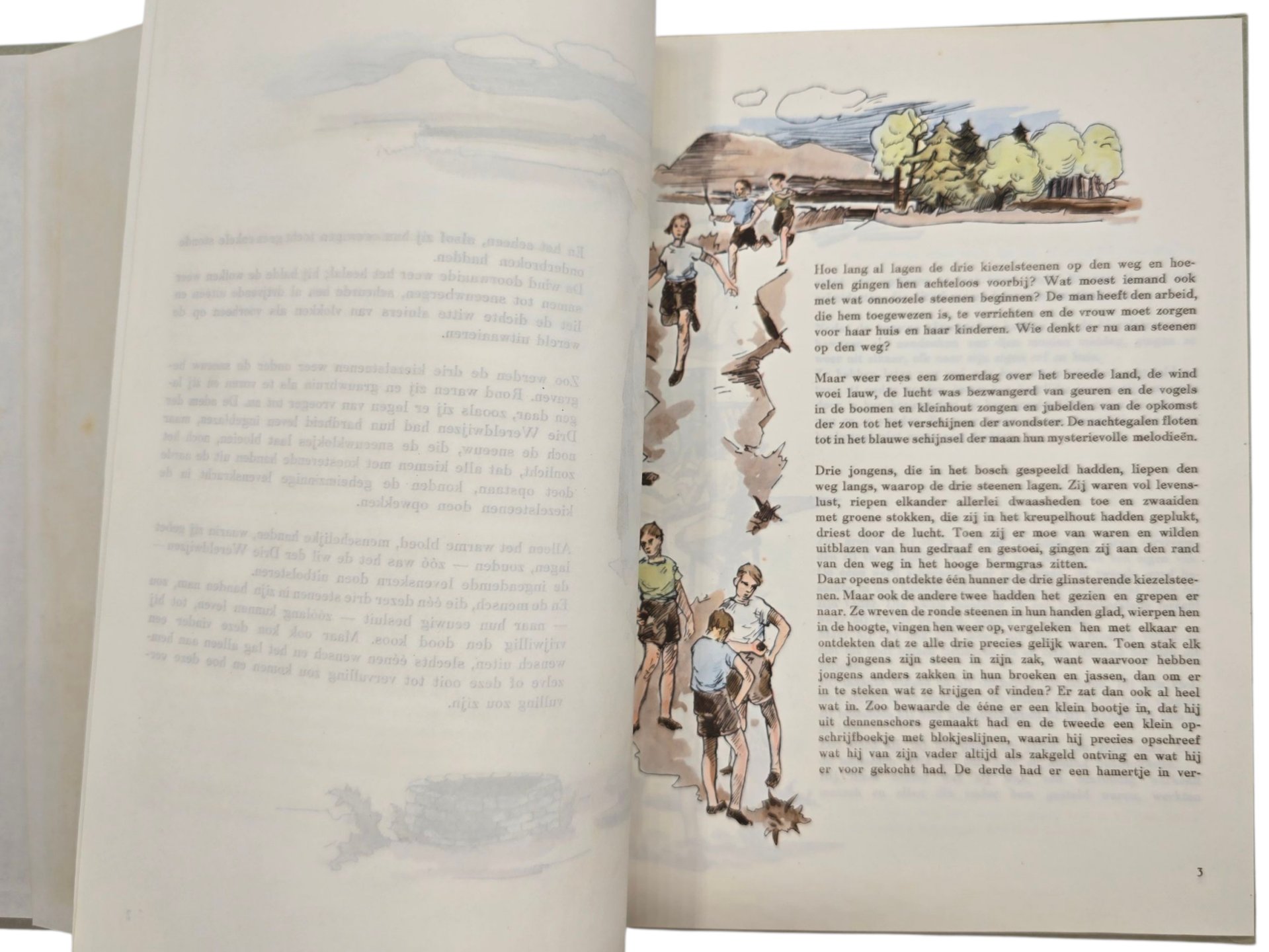 Original WW2 Dutch Collaboration NSB Book - De Drie Kiezelsteenen, Een sprookje voor Groote Menschen (1942) — image 4