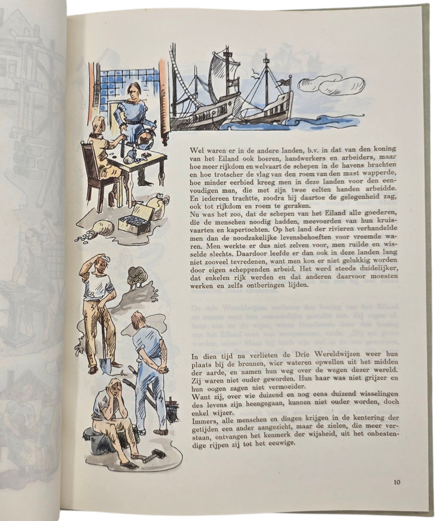 Original WW2 Dutch Collaboration NSB Book - De Drie Kiezelsteenen, Een sprookje voor Groote Menschen (1942) — image 6