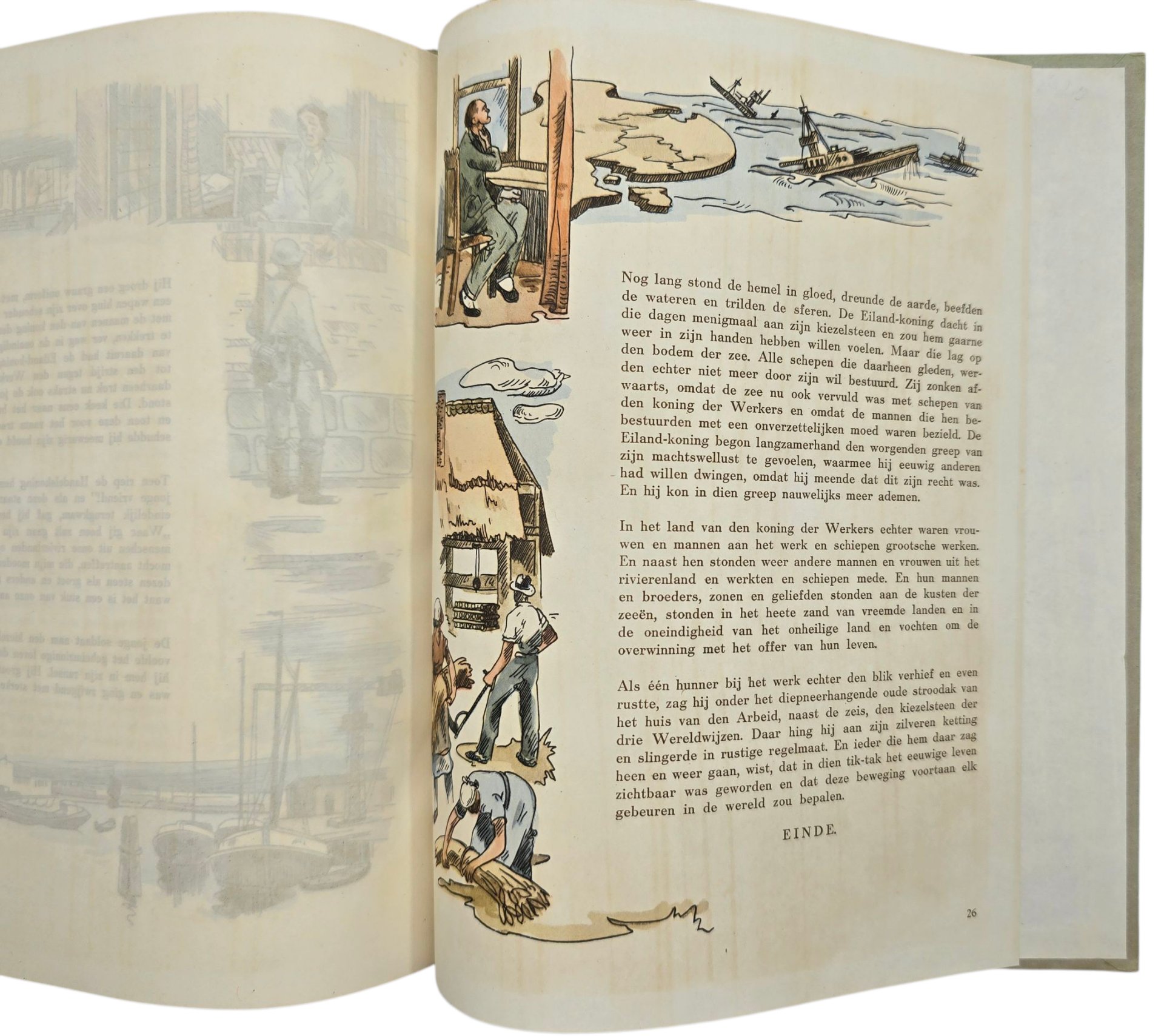 Original WW2 Dutch Collaboration NSB Book - De Drie Kiezelsteenen, Een sprookje voor Groote Menschen (1942) — image 7