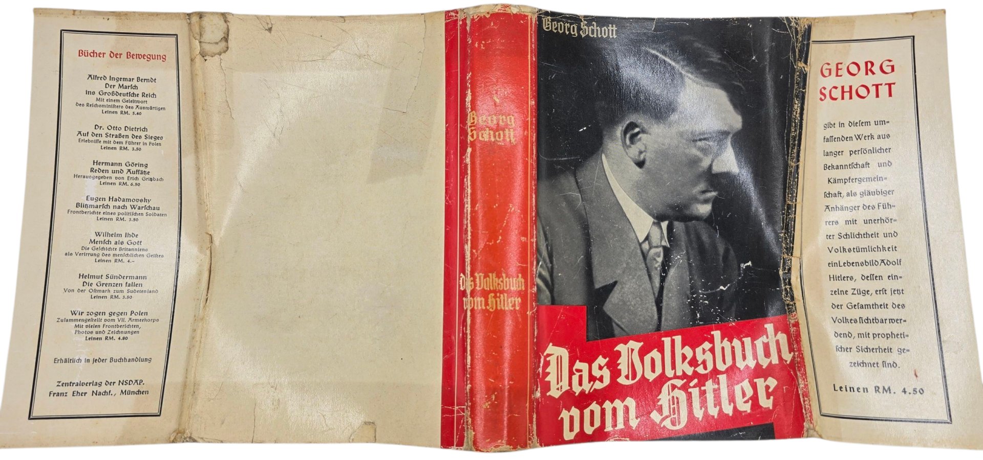 Original WW2 German NSDAP Book - Das Volksbuch vom Hitler, Georg Schott (1941) — image 4
