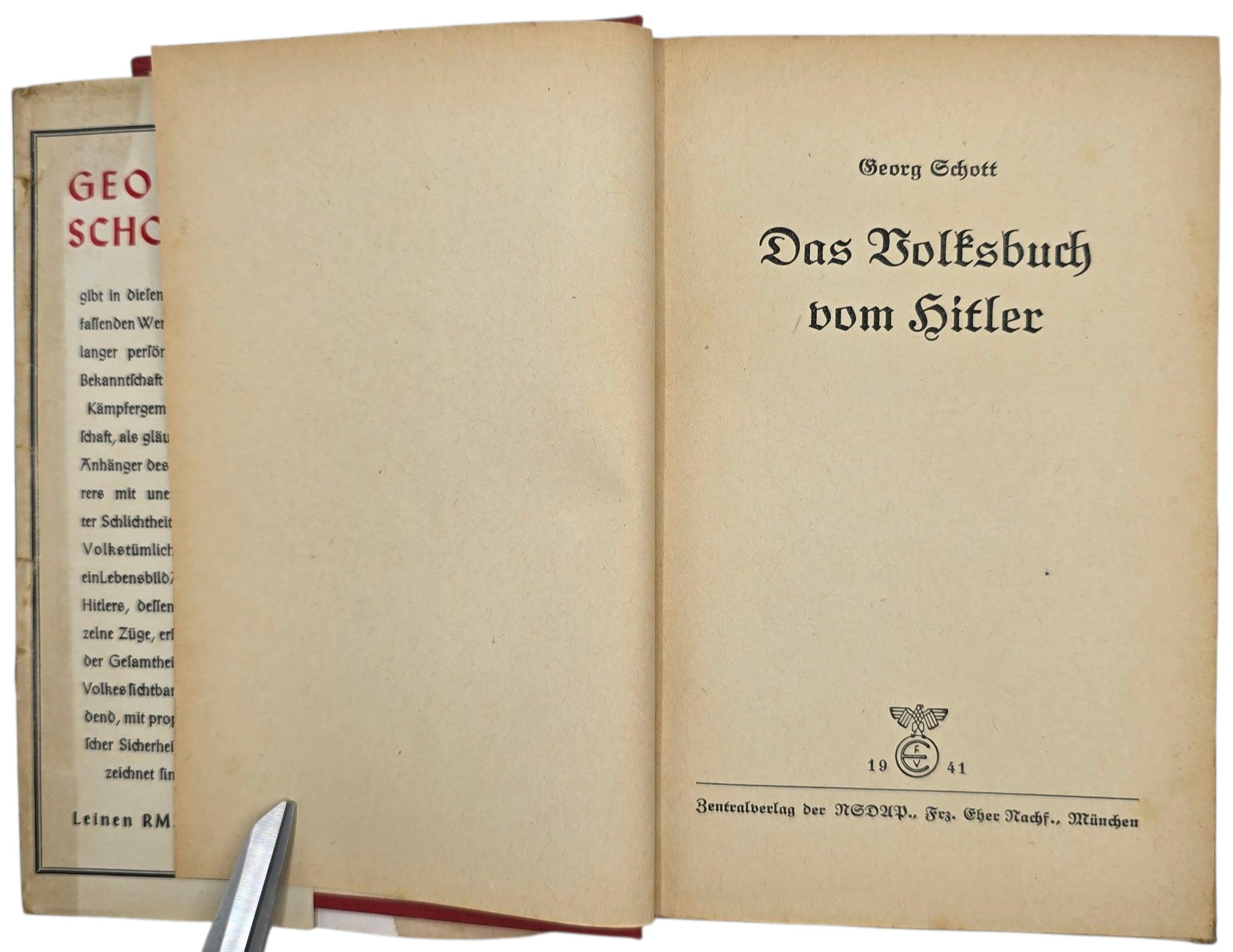 Original WW2 German NSDAP Book - Das Volksbuch vom Hitler, Georg Schott (1941) — image 6