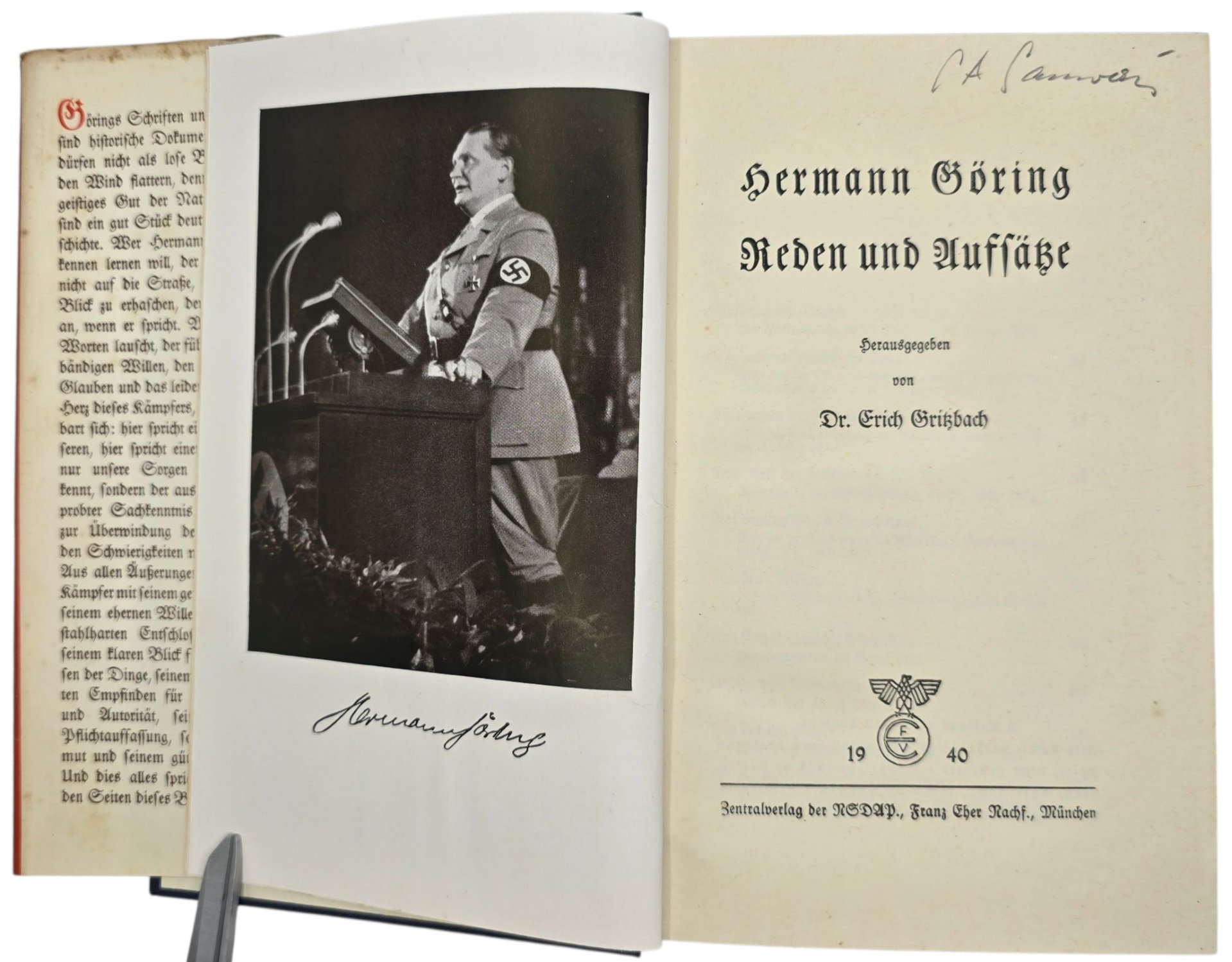 Original WW2 German Book - Reden und Aufsätze, Hermann Göring (1940) — image 4