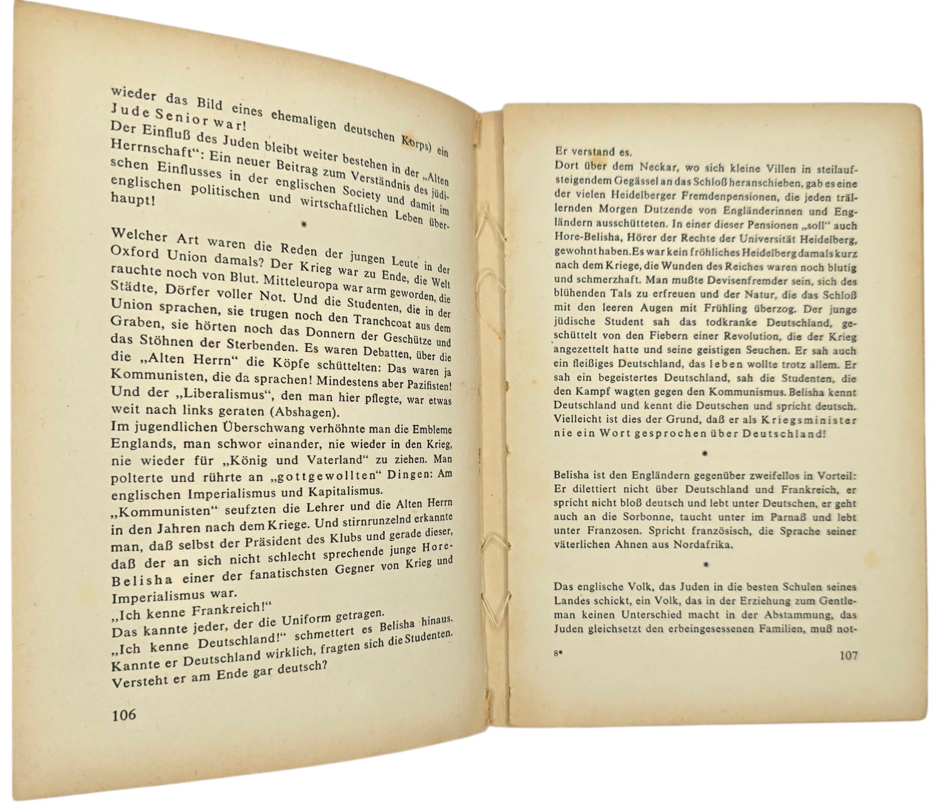 Original WW2 German Book - Lord Cohn, Die Verjudung der nglischen Oberschicht von D'Israeli bis Hore-Belisha, Ernst Clam (1940) — image 8