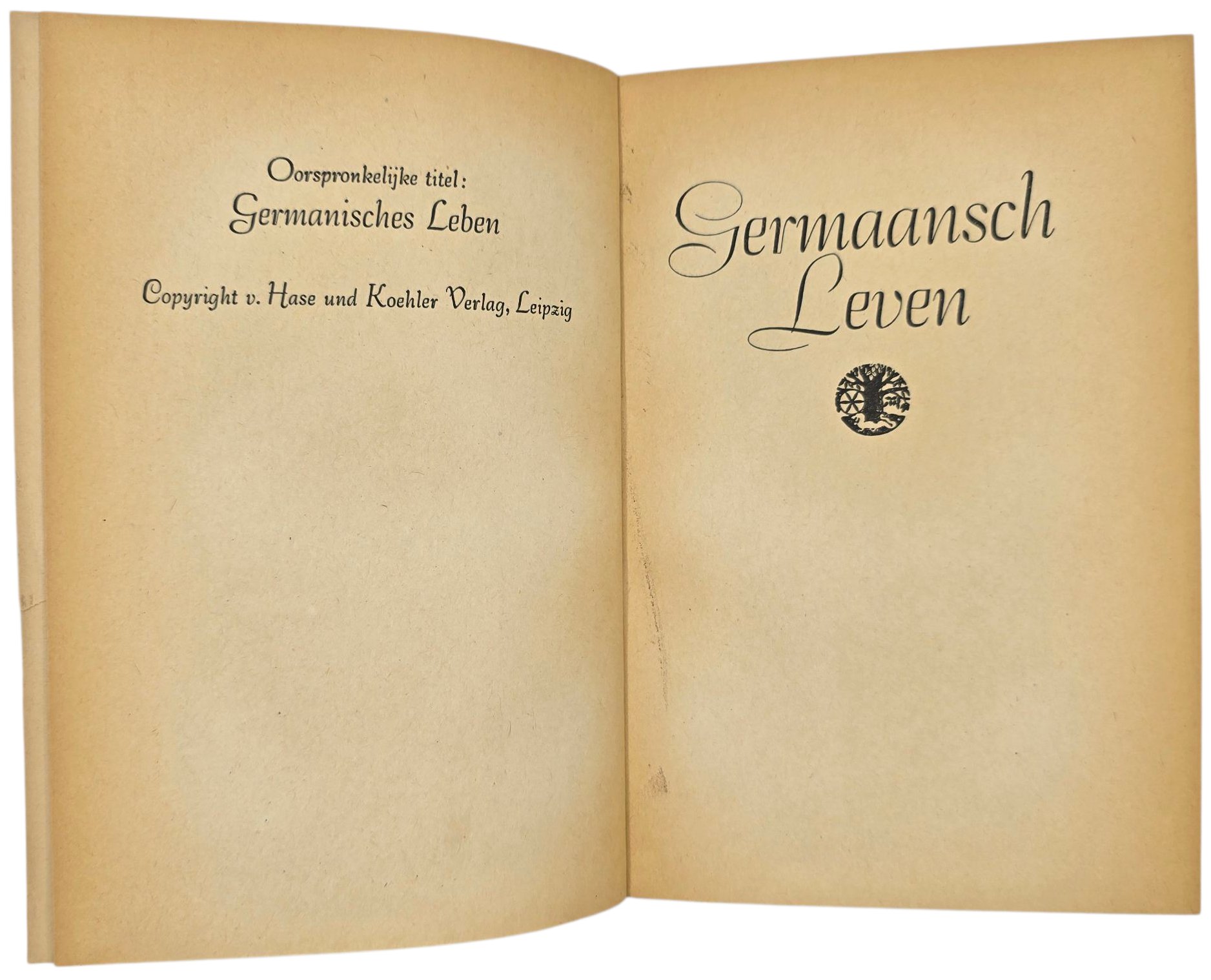 Original WW2 Dutch Collaboration NSB Book - Germaansche Leven, H. Schilling (1942) — image 3
