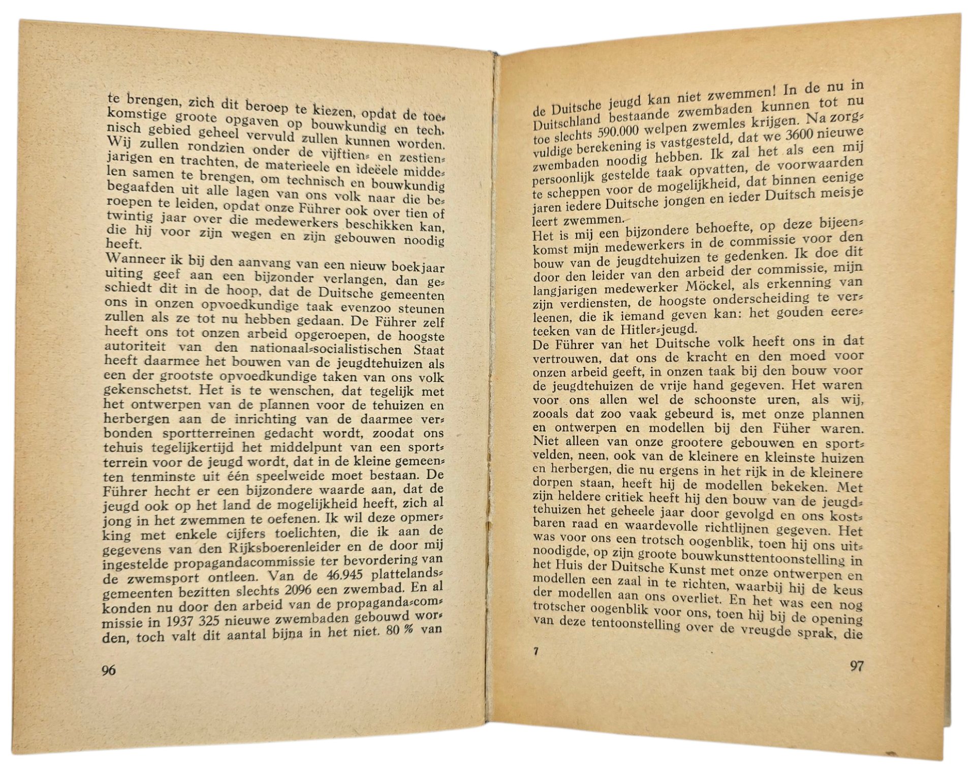 Original WW2 Dutch Collaboration NSB Book - Revolutie in de Opvoeding, Baldur von Schirach (1942) — image 4