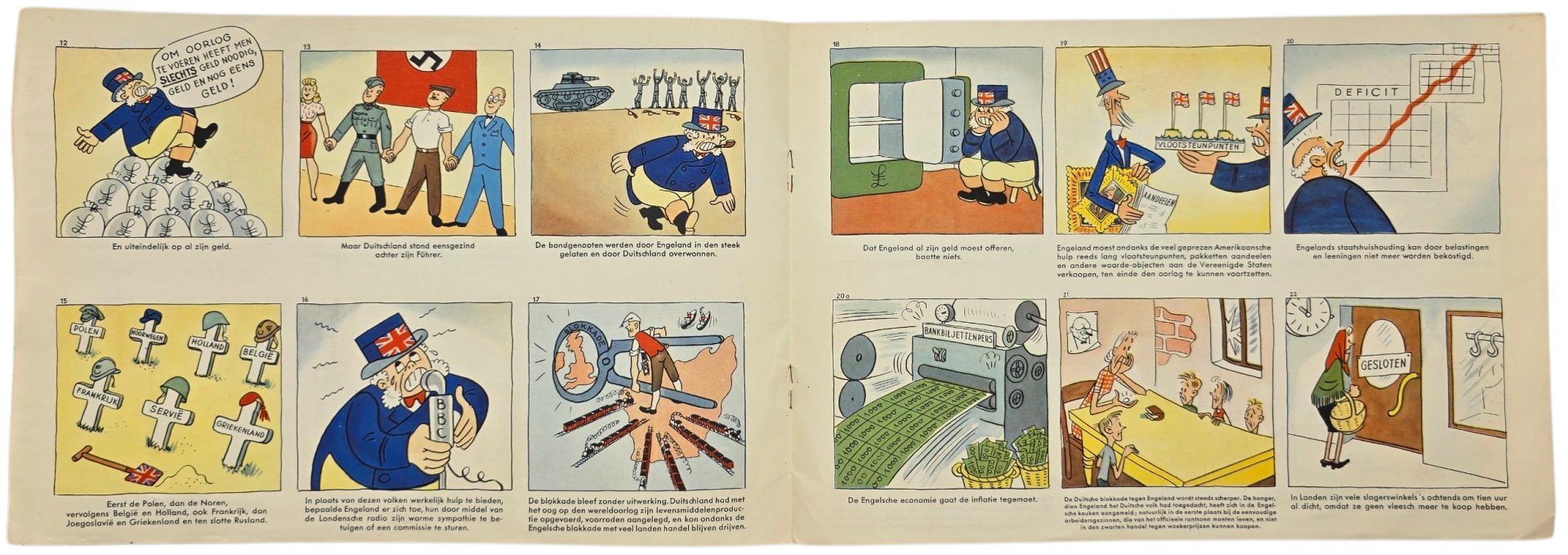 Original WW2 Dutch Collaboration NSB Brochure - De Bedrieger Bedrogen, Manfred Schmidt (1942) — image 3