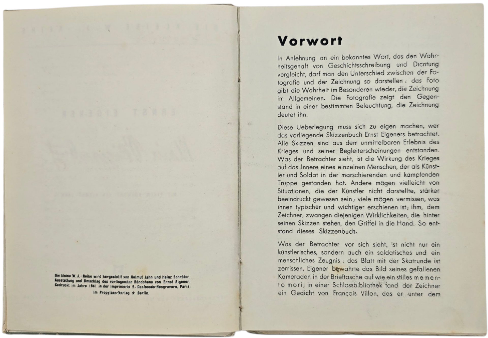 Original WW2 German Book - Mein Skizzenbuch, Ernst Eigener (1941) — image 4