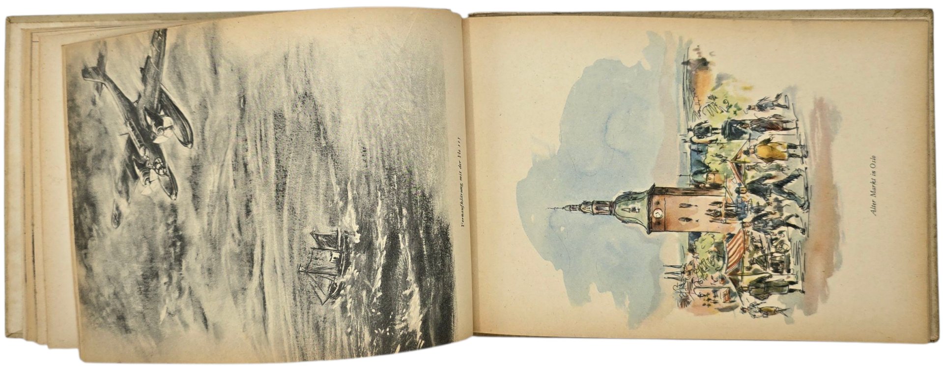 Original WW2 German Book - Gesehen und skizziert. Von Kriegsberichter der Luftwaffe Schimpke (1943) — image 8