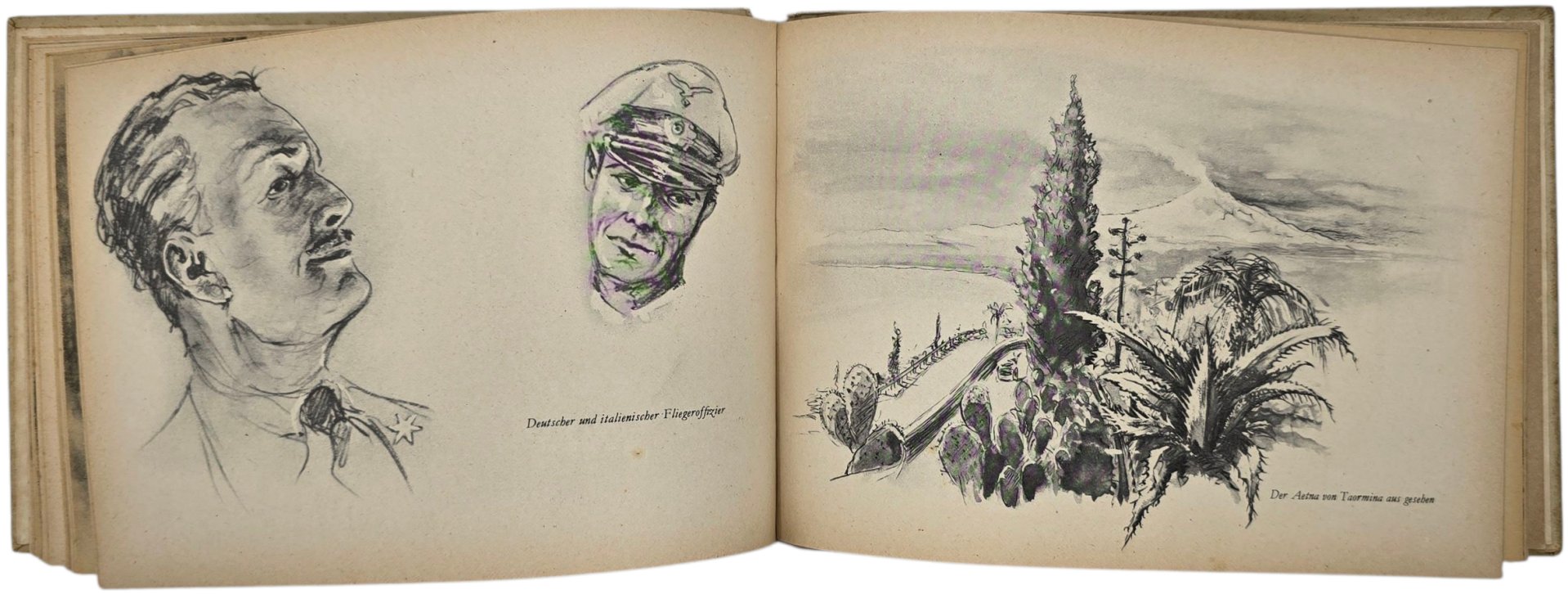 Original WW2 German Book - Gesehen und skizziert. Von Kriegsberichter der Luftwaffe Schimpke (1943) — image 9